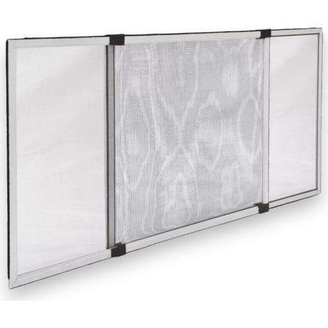Zanzariera estensibile in alluminio Stop Inset H75x192cm Bianco Brixo