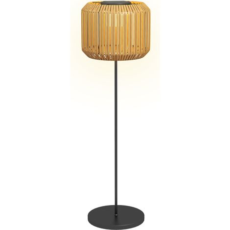 Lampada solare da esterno in polyrattan con LED bianco caldo, IP44, 130 cm (1/5)