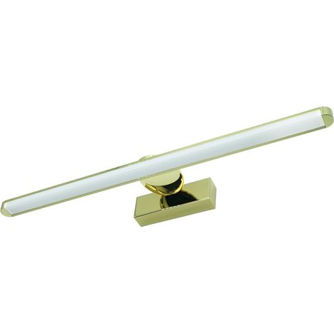 Applique miroir LED Sirius 12W 60cm dorée 4200K IP44 (1/5)