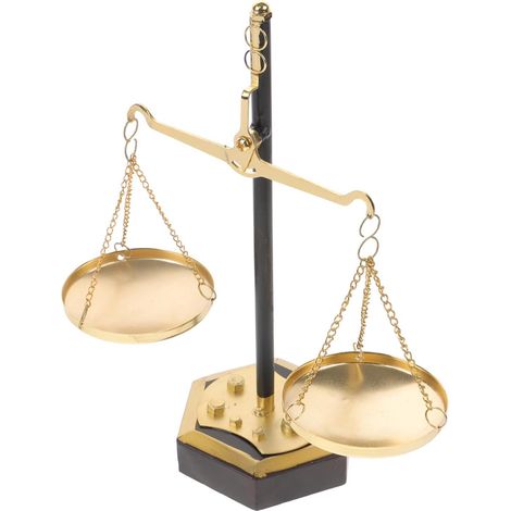 Balance Décorative Métallique 9X20X235 CM Ornement de Bureau Thème Justice Sculpture Équilibre pour Décoration Intérieure Maison Salon et Bureau Centre de Table Design en (1/5)
