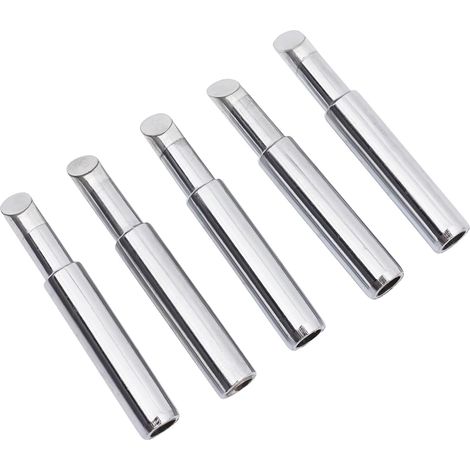 Panne à Souder, 5 Pièces Pointe de Fer à Souder de Remplacement, Pointes de Soudure Alliages Plaqué Nickel, Applicable pour Hakko， (900M-T-5C)