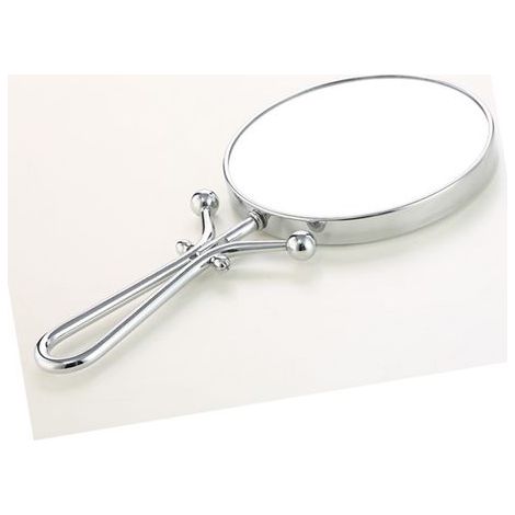 Miroir grossissant de voyage compact, double face avec manche réglable - Miroir de poche pliable pour maquillage (1/5)