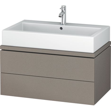 Mobiletto Duravit L-Cube Vanity per consolle, larghezza 820 mm, profondità 477 mm, 2 cassetti, colorazione: Terra Opaco - LC580701414 (1/5)