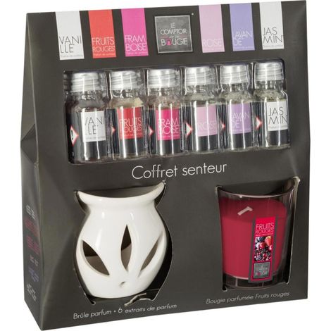 Coffret Senteur 8 Pièces "Bien-être" 23cm Fruit Rouge (1/5)