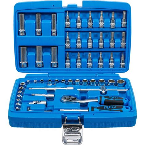 Coffret de douilles 6,3 mm (1/4") 53 pièces BGS (1/4)