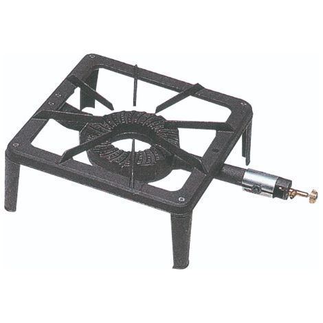 FORNELLONE A GAS GPL CON QUATTRO PIEDI DIMENSIONI 30 X 30 CM