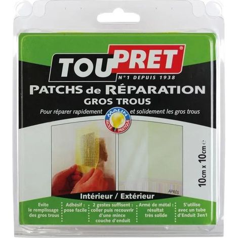 Toupret Reparaturpatch weiß 10cm x 10cm