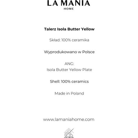 Assiette jaune au beurre Isola (1/5)