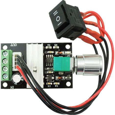 1 confezione da 6 V 12 V 24 V 3 A 80 W Mini regolatore di velocità del motore PWM, regolatore di velocità del motore CC, interruttore PWM regolabile, interruttore del driver del motore reversibile reg