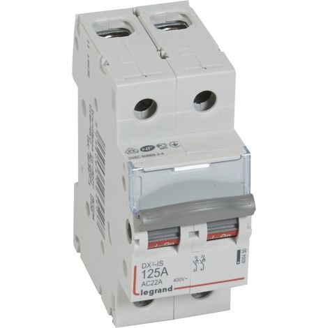 Interrupteur-sectionneur DX³-IS 2P 400V - 125A - 2 modules - LEGRAND (1/2)