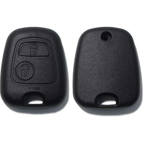 Enowelir Clé de Rechange avec vis télécommande 2 Boutons pour Citroën C1 C2 C3 C4 C5 Xsara Picasso Saxo Berlingo Toyota Aygo Peugeot 103 106 107 206 207 208 306 307 308 406 407 508 806 1007 Noir (1/4)