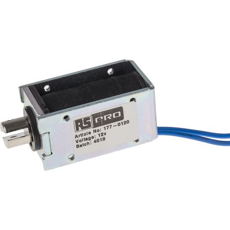 Electroaimant linéaire RS PRO 12 V 53,5 x 27 x 30 mm ( Prix pour 1 )