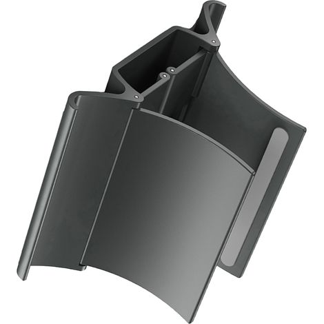 Vertikaler Laptop-Halter [Schwerkrafthalterung] Dock 3 in 1, aus ABS-Silikon, weiß/schwarz, 13 x 12,5 x 9,5 cm (1/4)