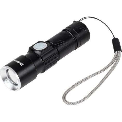 Lampe torche LED 3W, portée 80 m, batterie 350 mAh, 120 lm, boîtier en aluminium Rebel (1/3)
