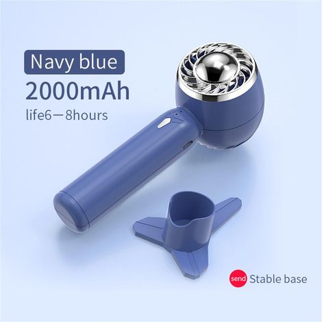 Ventilateur portatif rechargeable USB silencieux 2000mAh pour voyage extérieur (1/3)