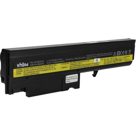 vhbw Akku kompatibel mit IBM ThinkPad R50E, R50 2895, R50 1841, R50 2883, R50 2894, R50 2889, R50 2888, R50 2887 Notebook (4400 mAh, 10,8 V, Li-Ion) (1/5)