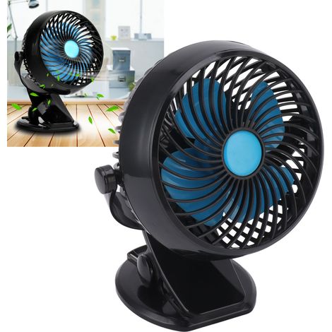 Clip-Ventilator mit stufenloser Geschwindigkeitsregelung, Tischventilator, tragbarer Trolley-Ventilator, wiederaufladbarer Ventilator, leistungsstarker Clip, leiser USB-Ventilator zur Verwendung im Be (1/5)