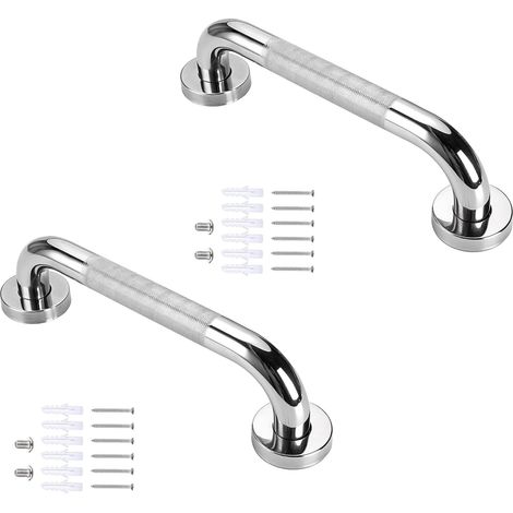 barres d'appui de salle de bain avec poignée antidérapante en acier inoxydable pour personnes âgées, enfants et handicapés pour baignoire, toilettes, escalier (1/5)