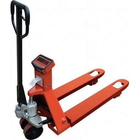 Stockman – Transpalette mobile de pesage 2T – Timon ergonomique – Capacité 2000 Kg – Longueur fourches 1150 mm – ZF20N