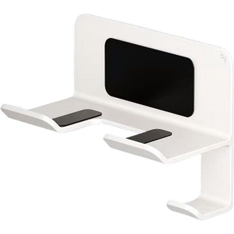 Haartrocknerhalter – Halterung für Stylinggeräte – Bad-Organizer – Selbstklebende Wandhalterung – 16 x 9 x 12 cm – Grau (1/5)