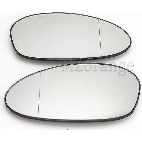 Rétroviseurs extérieurs chauffants pour BMW E90 (compatibles E92, E91, E93, E82, E88, E86, E85, Z4) - Blanc (gauche et droite) - Références : 51167157247 et 51167157246 (1/5)
