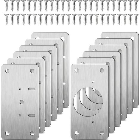 Plaque Reparation Charniere Porte Vis pour Placard Cuisine (1/4)