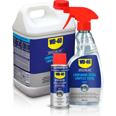 Specialist Motorbike Limpiador Total 5 litros + Pulverizador 500ml + Muestra abrillantador de Silicona de regalo