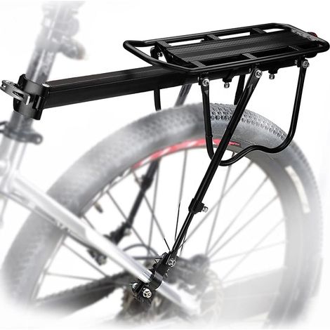 TONCHEAN Rangement pour vélo,Universel réglable Transporteur Porte-Bagages arrière de vélo de vélo Accessoires Équipement Support footstock Support vélo Racks avec réflecteur (1/5)