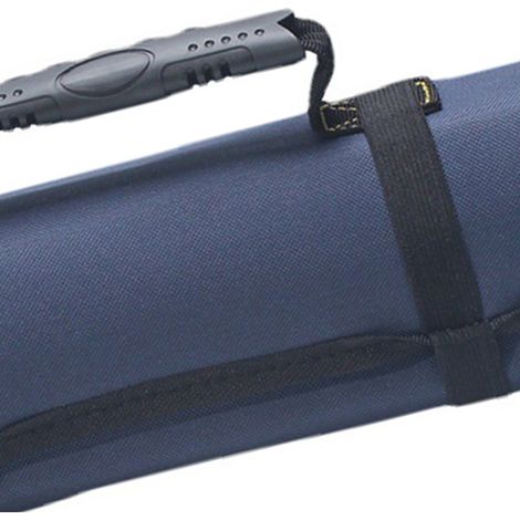 Trousse à outils roulante Oxford bleue à compartiments multiples, poignée renforcée, fermeture éclair, sac de transport pour électricien (1/3)