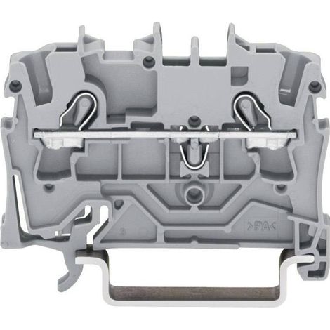 Borne pour conducteur de protection WAGO 2002-1207 5.20 mm ressort de traction Affectation: terre ve