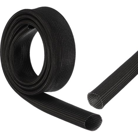 18mm ID Black Fiberglass Cable Sleeve (1/5)