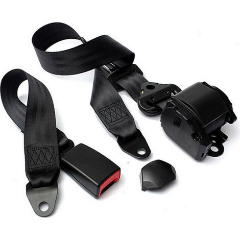 Ceinture de sécurité rétractable universelle à 3 points, ceinture de sécurité pour voiture (1/5)