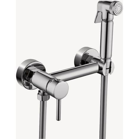 Kit miscelatore incasso WC a 2 fori - Cromato