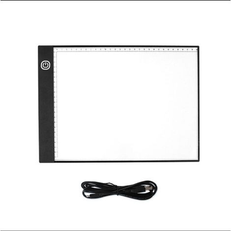 Table lumineuse A4 avec variateur tactile, 3 niveaux de luminosité, LED 7000 lux (1/4)