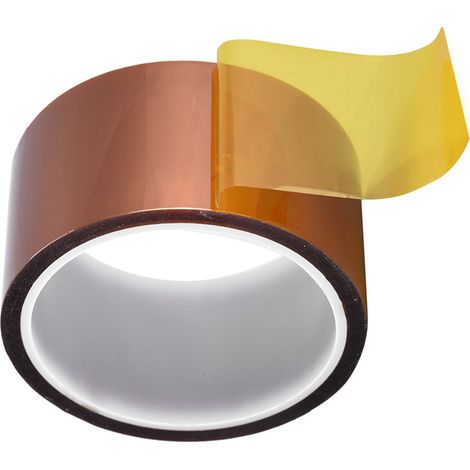 Ruban adhésif haute température 33 mètres, résistance jusqu'à 300°C, largeur 50mm pour usage industriel et électronique (1/5)