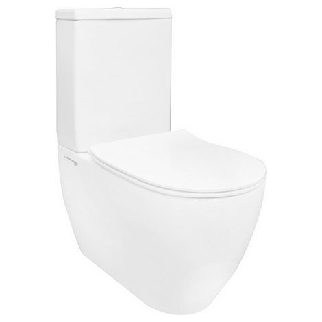 Greta wandmontiertes, randloses Monoblock-WC mit Spülkasten