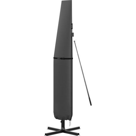 KINGSLEEVE® Garden Parasol Cover W/Rod For Up To 350cm Cantilever Parasol Grey (1/6)