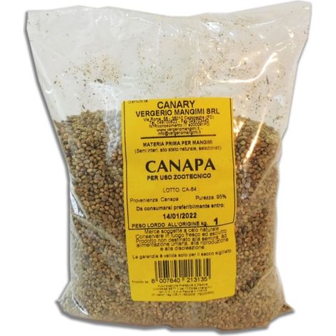 semi di canapa- becchime per uccelli-  1 kg