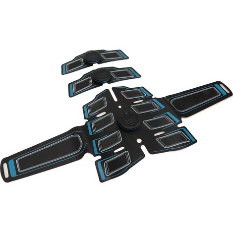 Ceinture abdominale avec 3 unités principales, 6 modes et 15 niveaux d'intensité réglables. Appareil portable de stimulation abdominale pour salle de sport à domicile. (1/5)