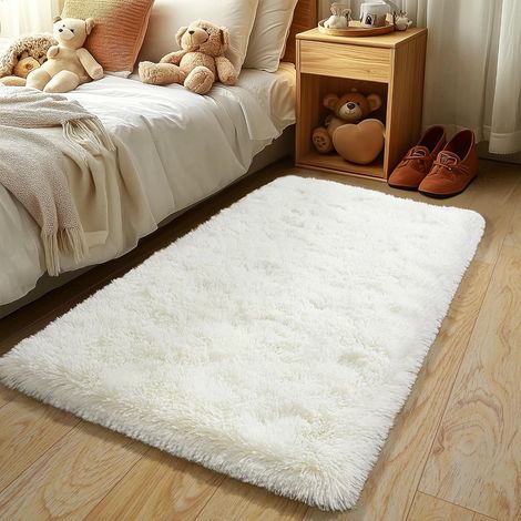 1 Tapis 80x150cm, Moelleux 4,3cm, Microfibre, Antidérapant, Salon Chambre (1/5)