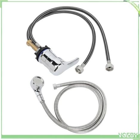 Kit robinet bol shampoing - FAFEICY - Standard - Céramique anti-fuite - Chromé - Alliage zinc (1/5)