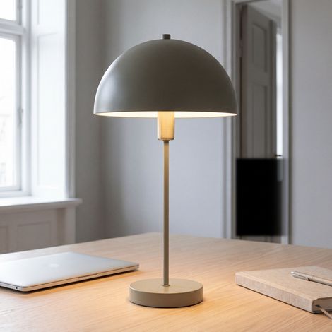 Lampe de chevet métal D : 25 cm ronde 46,2 cm vert mat lampe de chevet E14