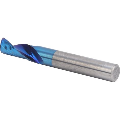 Fraises à rainurer en spirale monobloc en acier tungstène bleui pour CNC 6x12x45 (1/5)