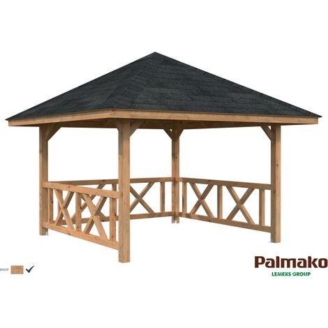 Abri de jardin en bois Bianca 8,3 m2 Set 101 Traité Marron (1/4)