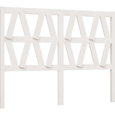 Cabecero accesorio para dormir mueble dormitorio 126 x 4 x 100 cm madera de pino blanco TDL0203919