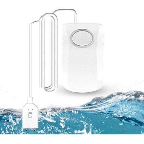 Détecteur de Fuite d'eau Wi-FI, Détecteur Inondation Intelligent 130dB, Détecteur d'eau Capteur d'alarme d'eau sans Fil, Notifications Push sur Les Smartphones TUYA/Smart Life APP (1/5)