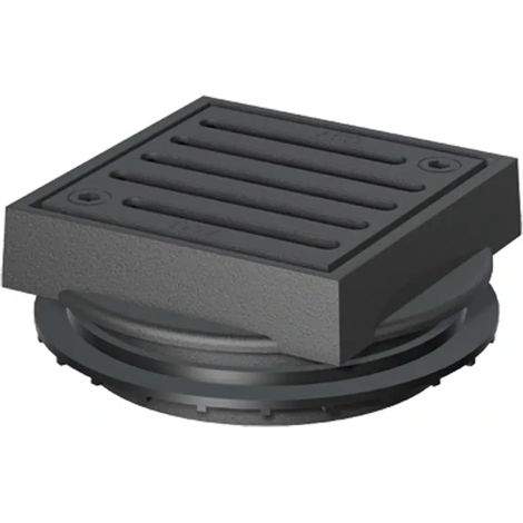ACO Elemento di supporto ghisa 197x197/ H98/M125/verniciatura, 5084.86.00