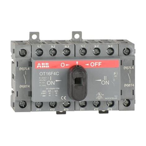 Inverseur Source Manuel 16A 4Pôles montage Fond d'Armoire 1SCA104831R1001 ABB 938975