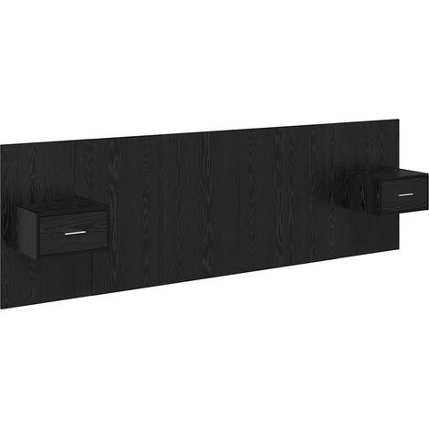 Maison Exclusive - Cabecero con Mueble 3 pcs Roble Negro Madera d