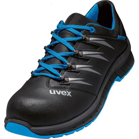UVEX 2 trend Sicherheits-Halbschuh Gr. 38 W11 S2 ESD SR schwarz/blau 6934.8 (1/4)